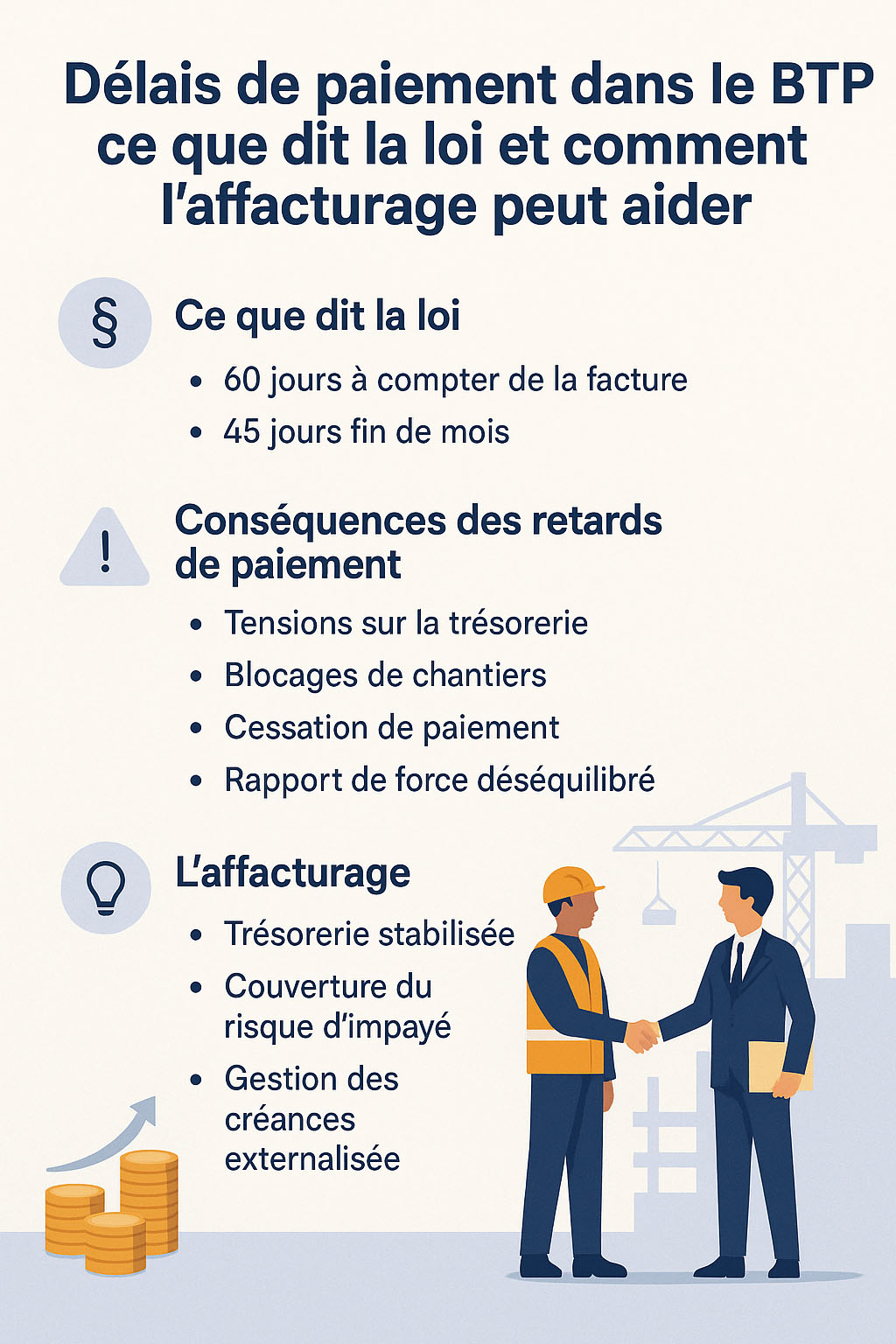 BTP : la loi face aux retards de paiement