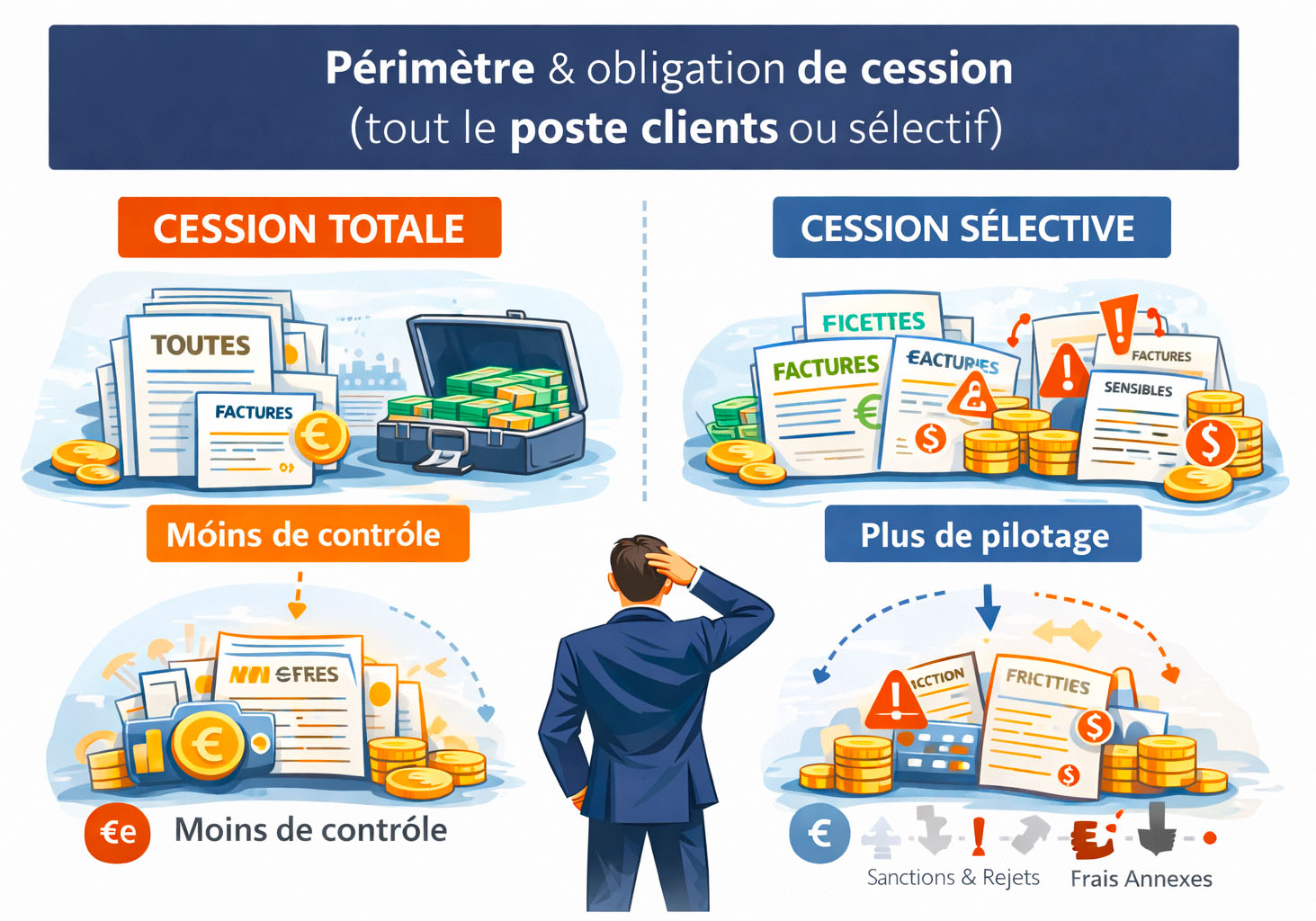 Périmètre et obligation de cession dans les clauses d’un contrat d’affacturage