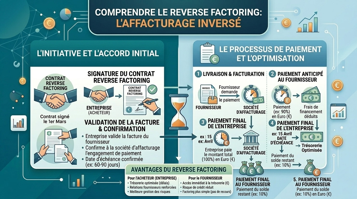 fonctionnement du reverse factoring ou affacturage inversé