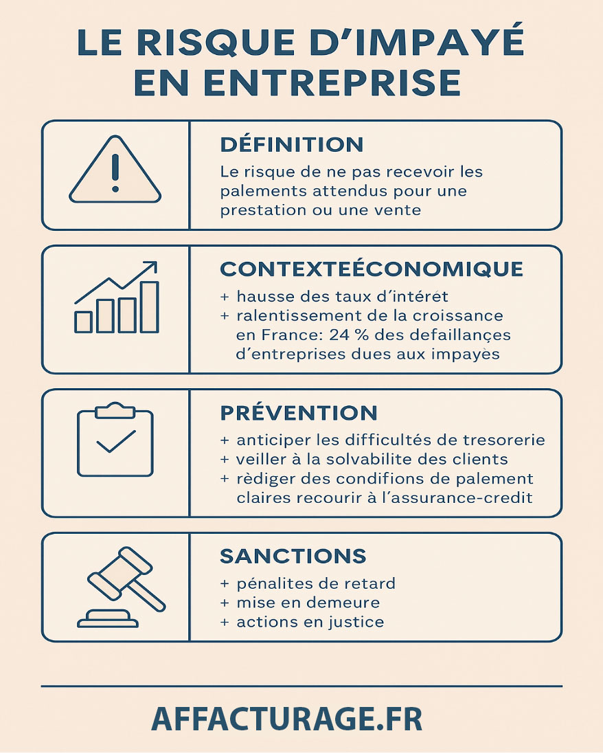 Les conséquences des impayés pour l'entreprise