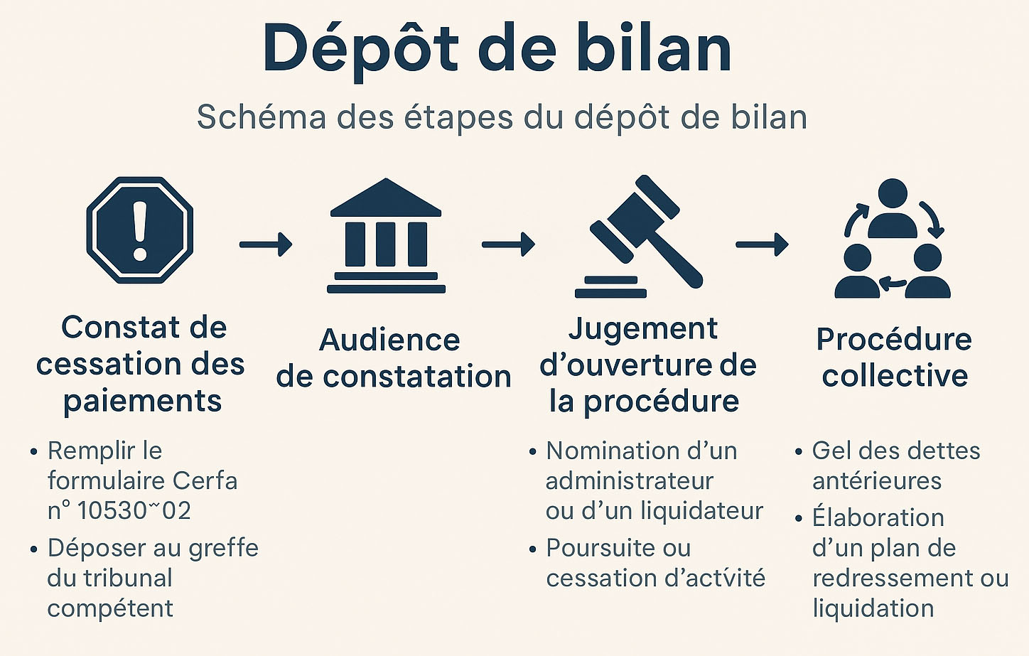 Qu’est-ce qu'un dépôt de bilan ?