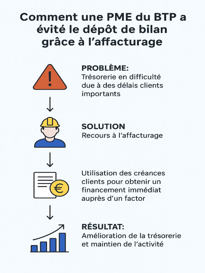 Le montage du factoring pour la société de BTP
